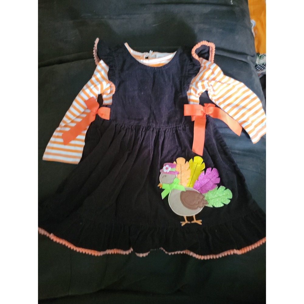 Rare editions‎ Thanksgiving turkey dress undershirt size 24 months